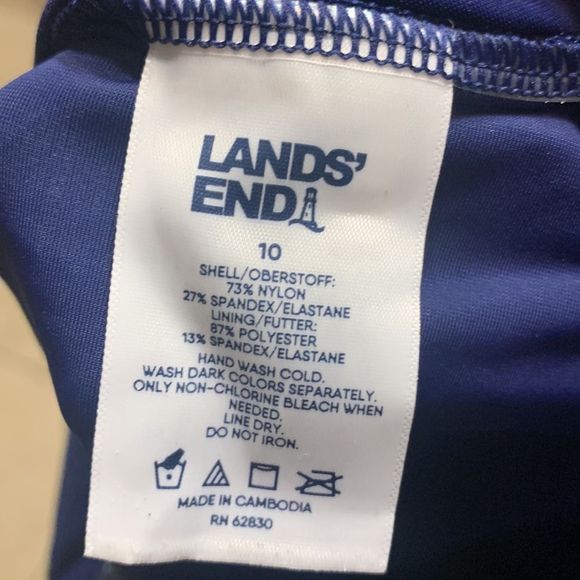 Lands End size 10 one piece swim - Picture 4 of 4